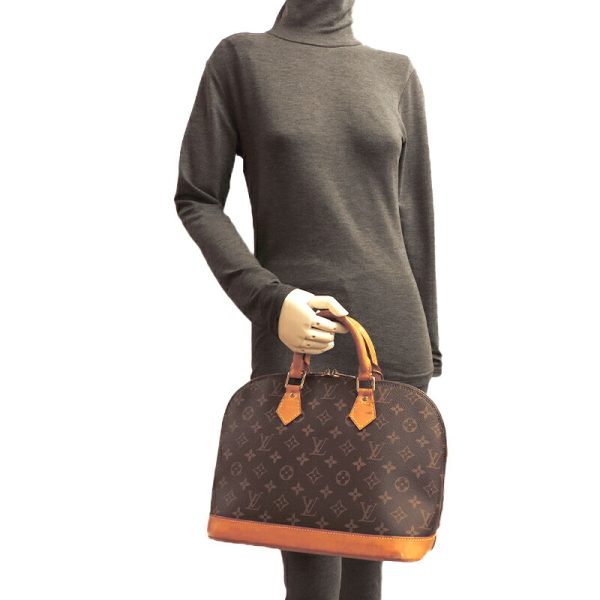 dh79793 9 Louis Vuitton Alma Monogram Handbag Brown