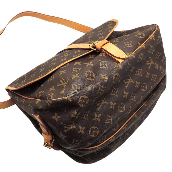 dh79794 3 Louis Vuitton Saumur 35 Monogram Shoulder Bag Brown