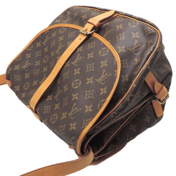 dh79794 4 Louis Vuitton Saumur 35 Monogram Shoulder Bag Brown