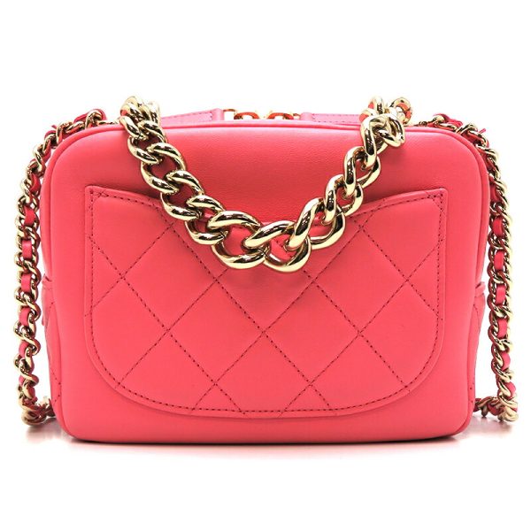 dh79951 2 Chanel Vanity 2WAY Chain Lambskin Shoulder Bag Pink