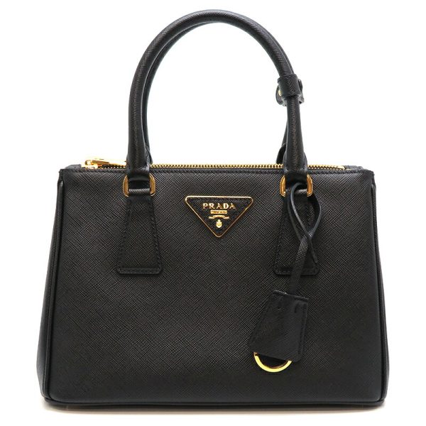 dh79954 1 Prada Saffiano Shoulder Bag 2way Tote Black