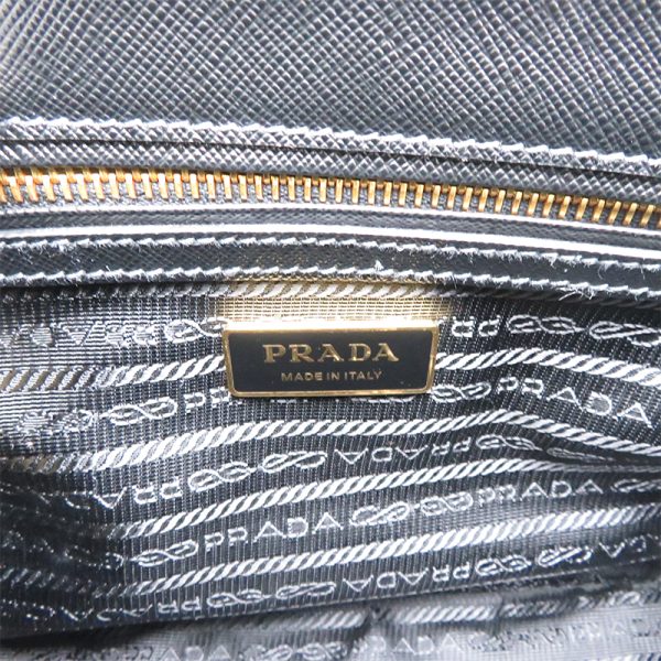 dh79954 7 Prada Saffiano Shoulder Bag 2way Tote Black