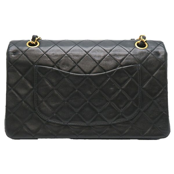 dh79965 2 Chanel Matelasse 25 Chain Lambskin Shoulder Bag Black