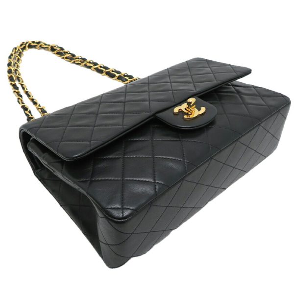 dh79965 3 Chanel Matelasse 25 Chain Lambskin Shoulder Bag Black