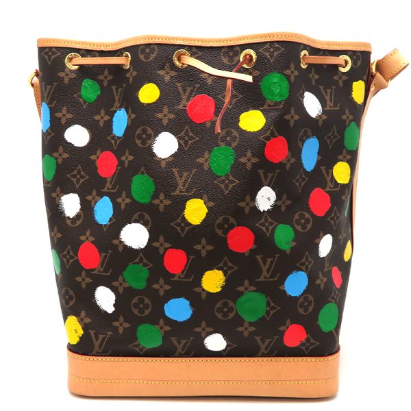 dh79968 1 Louis Vuitton Noe Painted Dot Monogram Multicolor Shoulder Bag Brown