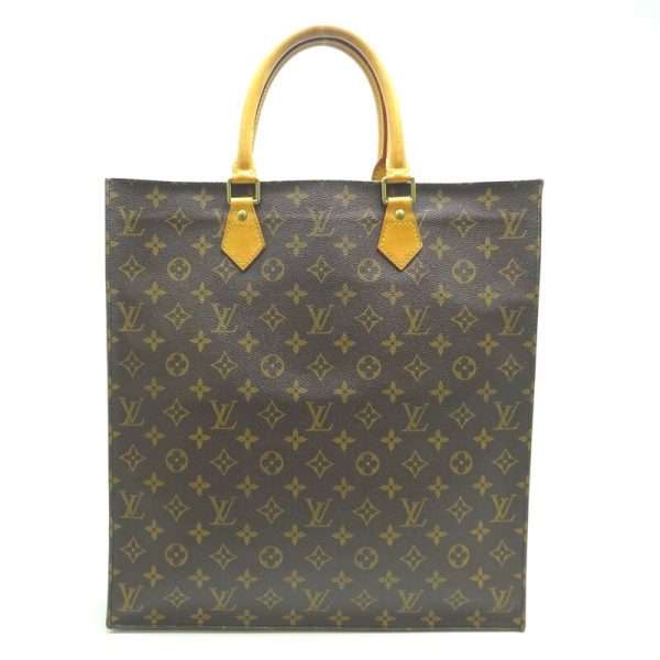 dh79975 2 Louis Vuitton Sac Plat Monogram Handbag Brown