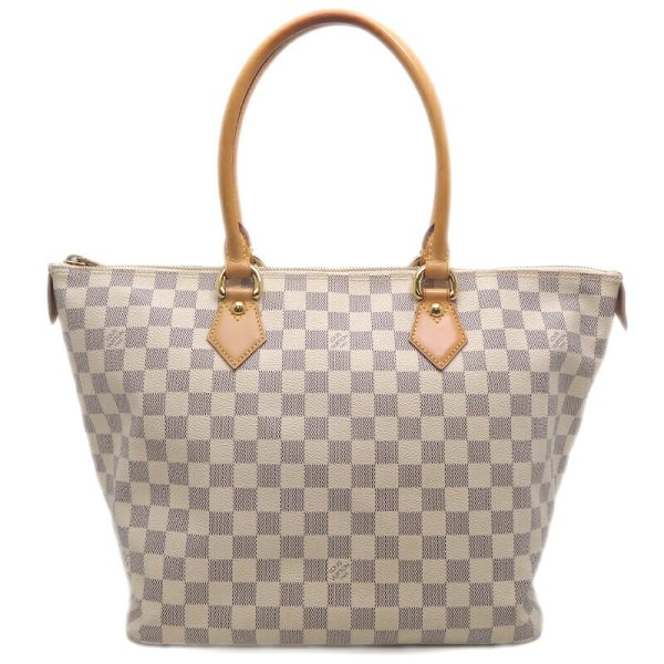 dh79987 1 Louis Vuitton Saleya MM Damier Azur Tote Bag Brown