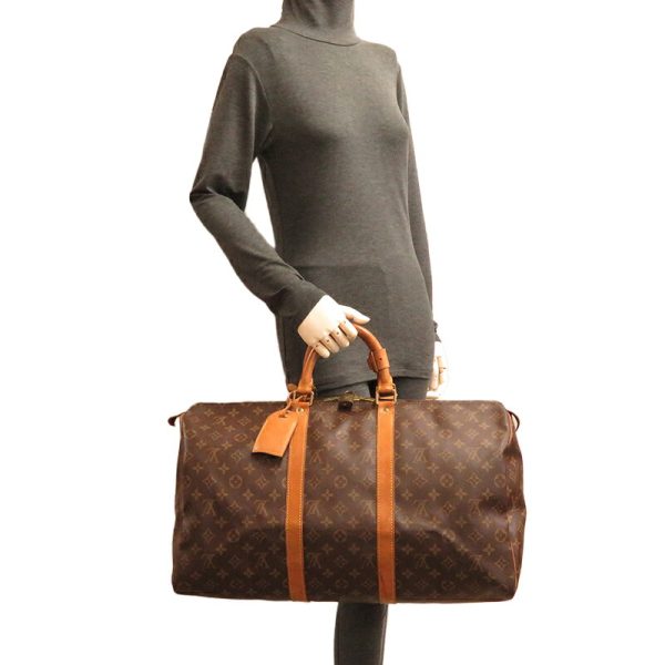 dh79993 9 Louis Vuitton Keepall 55 Monogram Bag Brown