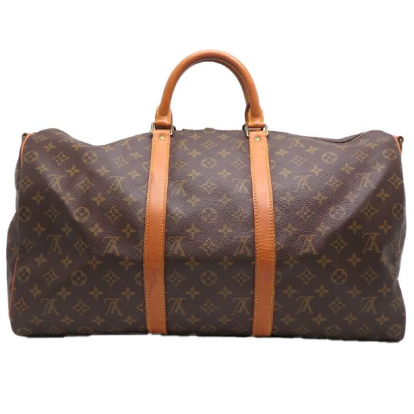 dh79994 2 Louis Vuitton Keepall 55 Monogram Bag Brown