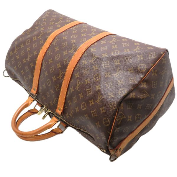 dh79994 4 Louis Vuitton Keepall 55 Monogram Bag Brown