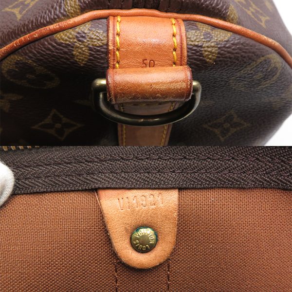 dh79994 7 Louis Vuitton Keepall 55 Monogram Bag Brown