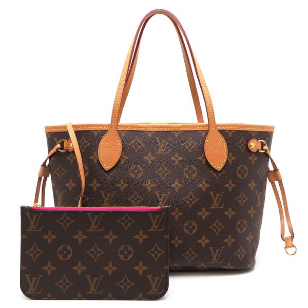 dh79996 1 Louis Vuitton Neverfull PM Monogram Tote Bag Pink