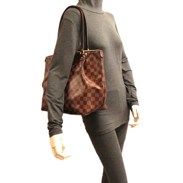 dh80046 9 Louis Vuitton Westminster GM Damier Handbag Brown