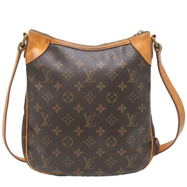 dh80047 2 Louis Vuitton Odeon PM Monogram Shoulder Bag Brown