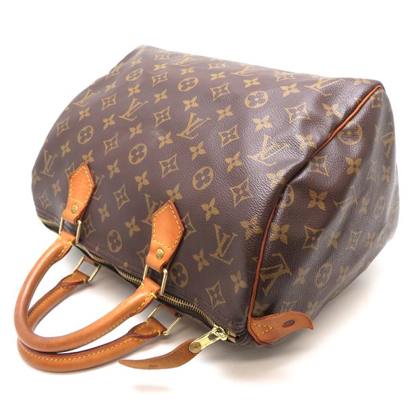 dh80048 4 Louis Vuitton Speedy 30 Monogram Bag Brown