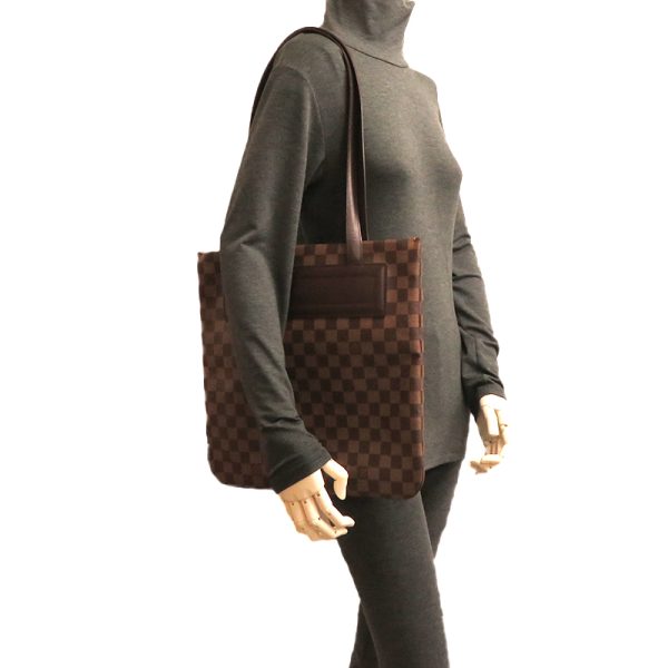 dh80051 9 Louis Vuitton Clifton Damier Handbag Brown