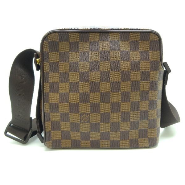 dh80063 2 Louis Vuitton Olaf PM Damier Shoulder Bag Brown