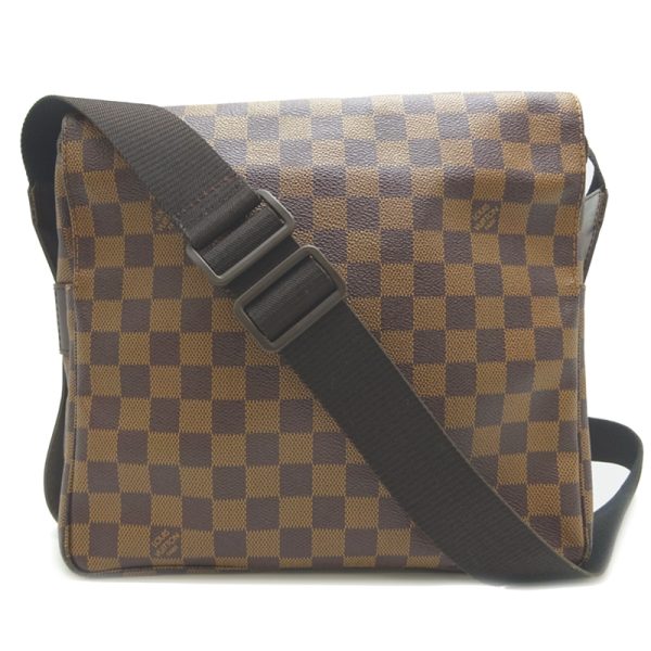 dh80066 2 Louis Vuitton Naviglio Damier Shoulder Bag Brown