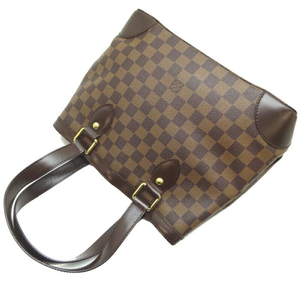 dh80069 4 Louis Vuitton Hampstead PM Damier Handbag Brown