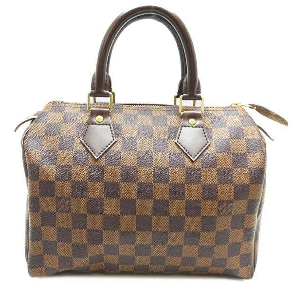 dh80074 1 Louis Vuitton Speedy 25 Damier Handbag Brown