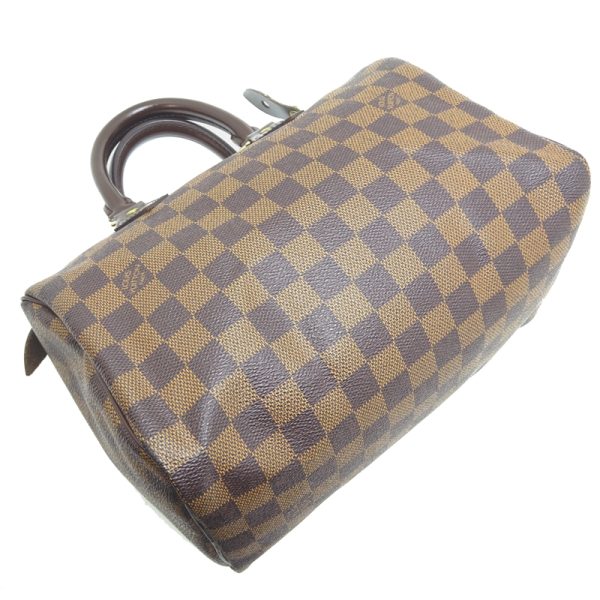 dh80074 3 Louis Vuitton Speedy 25 Damier Handbag Brown