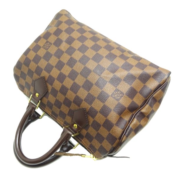 dh80074 4 Louis Vuitton Speedy 25 Damier Handbag Brown