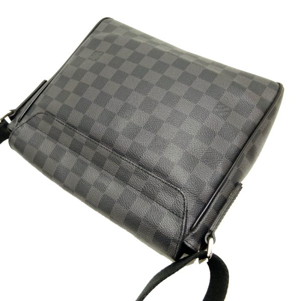 dh80075 4 Louis Vuitton District PM Damier Graphite Shoulder Bag Black