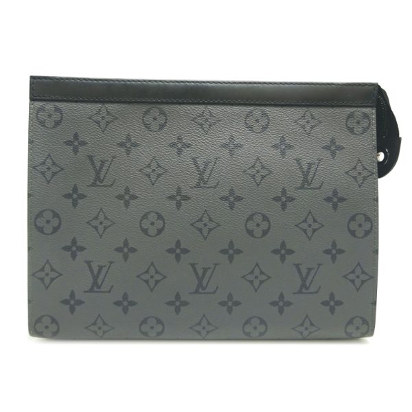 dh80077 1 Louis Vuitton Pochette Voyage Eclipse Shoulder Bag Black