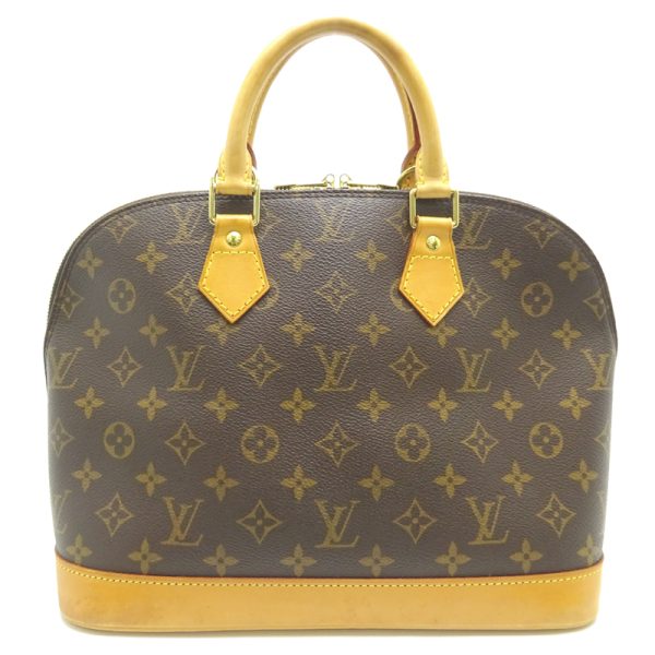 dh80094 2 Louis Vuitton Alma Monogram Handbag Brown