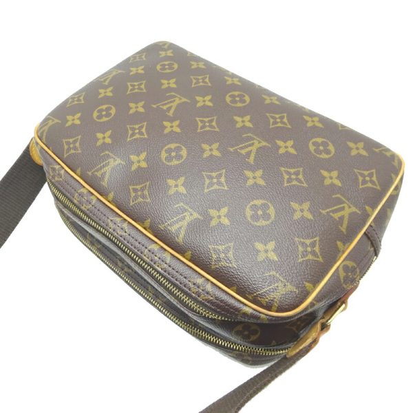 dh80095 4 Louis Vuitton Reporter PM Monogram Shoulder Bag Brown