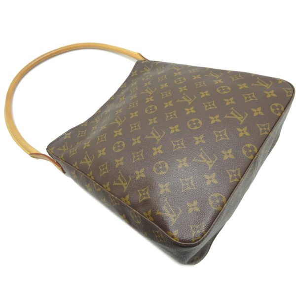 dh80099 3 Louis Vuitton Looping GM Monogram Shoulder Bag Brown