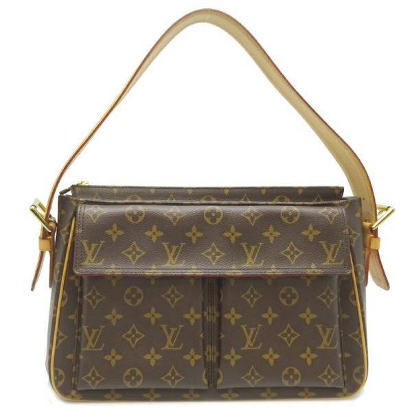 dh80100 1 Louis Vuitton Vivacite GM Monogram Shoulder Bag Brown