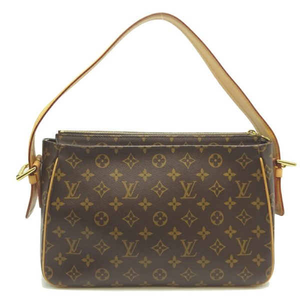 dh80100 2 Louis Vuitton Vivacite GM Monogram Shoulder Bag Brown