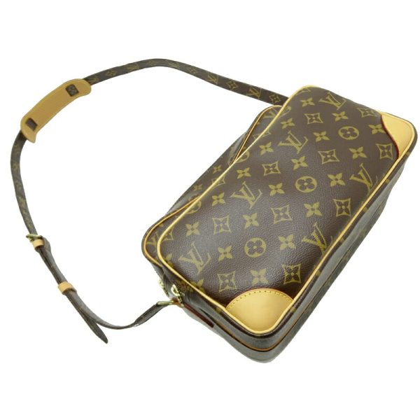 dh80104 3 Louis Vuitton Nile Monogram Shoulder Bag Brown