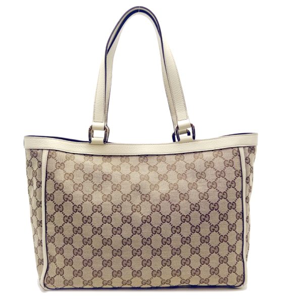 dh80123 2 Gucci Shoulder Tote Bag Beige