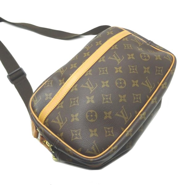 dh80172 3 Louis Vuitton Reporter PM Monogram Shoulder Bag Brown