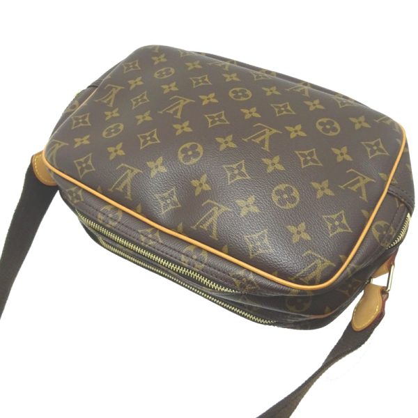 dh80172 4 Louis Vuitton Reporter PM Monogram Shoulder Bag Brown