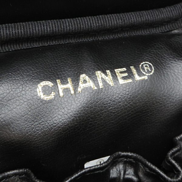 dh80218 7 Chanel Vanity Caviar Skin Handbag Black