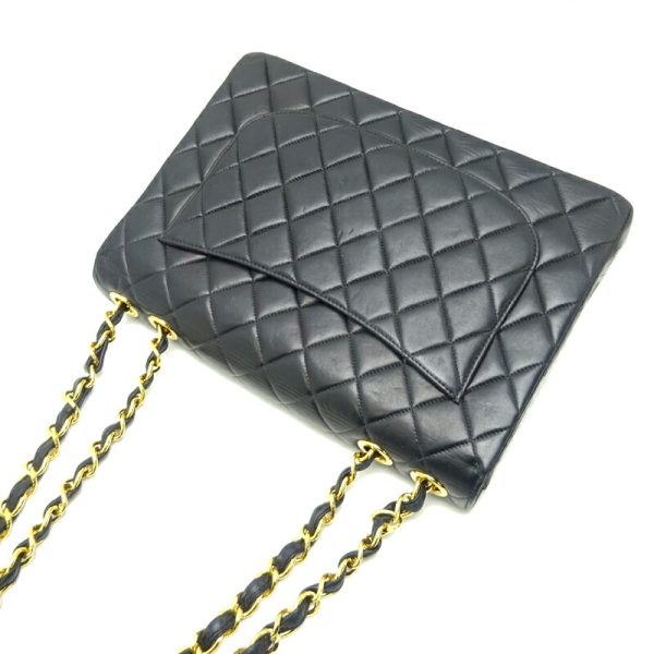 dh80286 4 Chanel Matelasse 30 Chain Lambskin Shoulder Bag Black