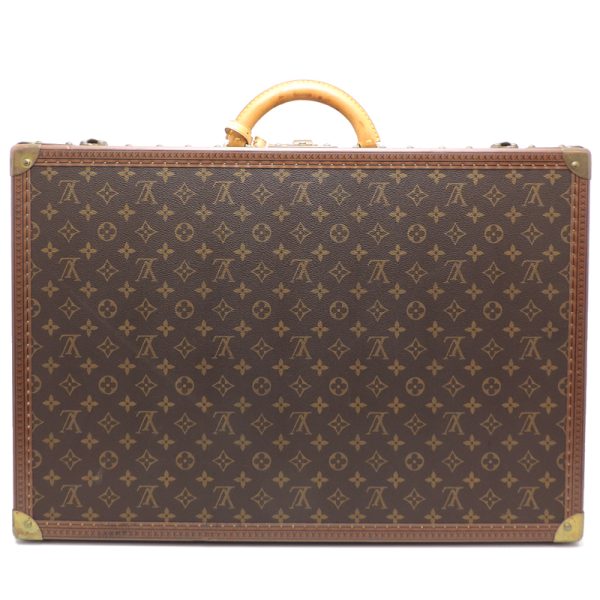 dh80309 2 Louis Vuitton Alzer 60 Monogram Trunk Brown