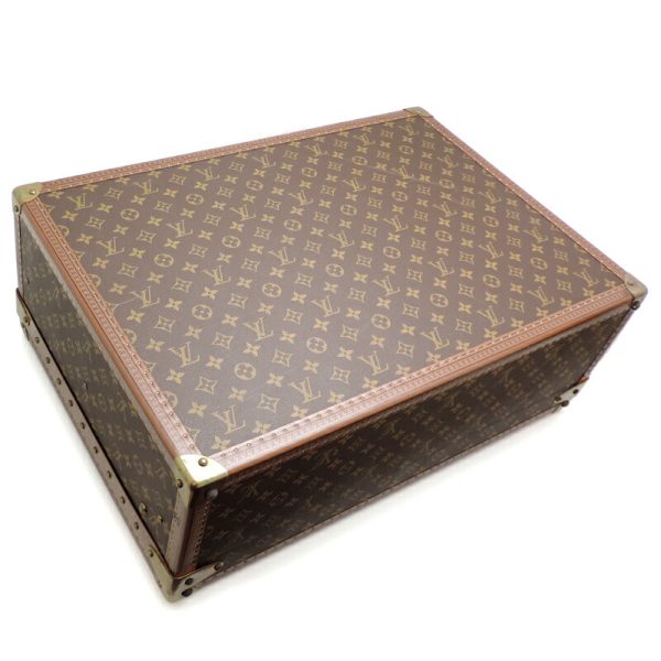 dh80309 3 Louis Vuitton Alzer 60 Monogram Trunk Brown