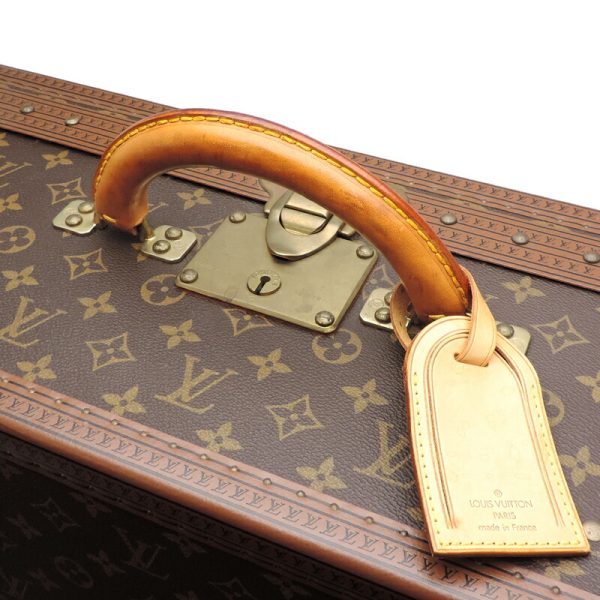 dh80309 5 Louis Vuitton Alzer 60 Monogram Trunk Brown