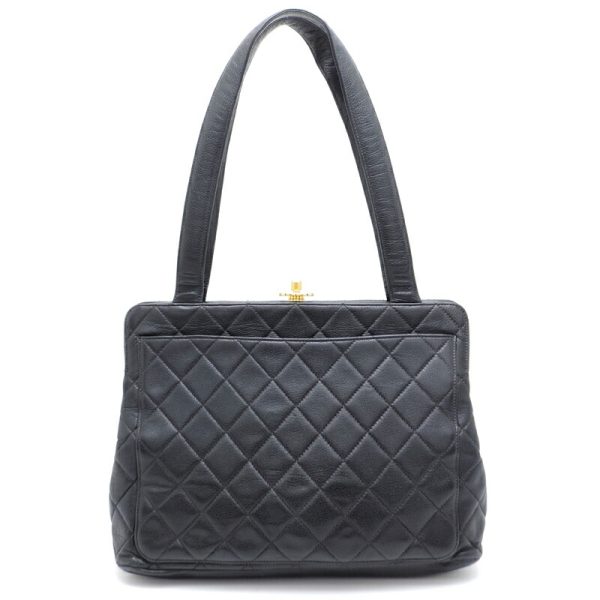 dh80362 1 Chanel Matelasse Caviar Skin Tote Bag Black