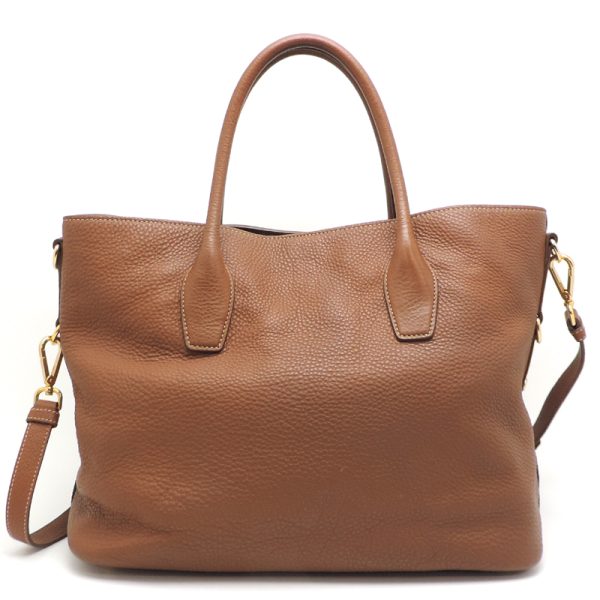 dh80366 2 Prada Vitello Dino Tote Bag Brown