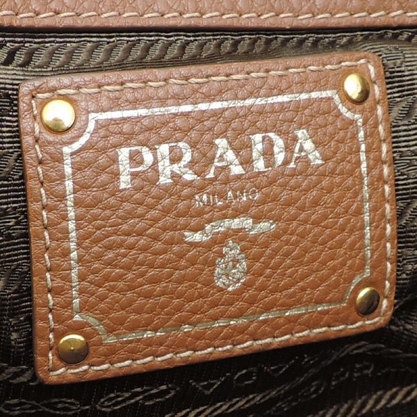 dh80366 7 Prada Vitello Dino Tote Bag Brown