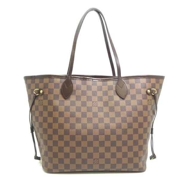 dh80504 1 Louis Vuitton Neverfull MM Damier Tote Bag Brown