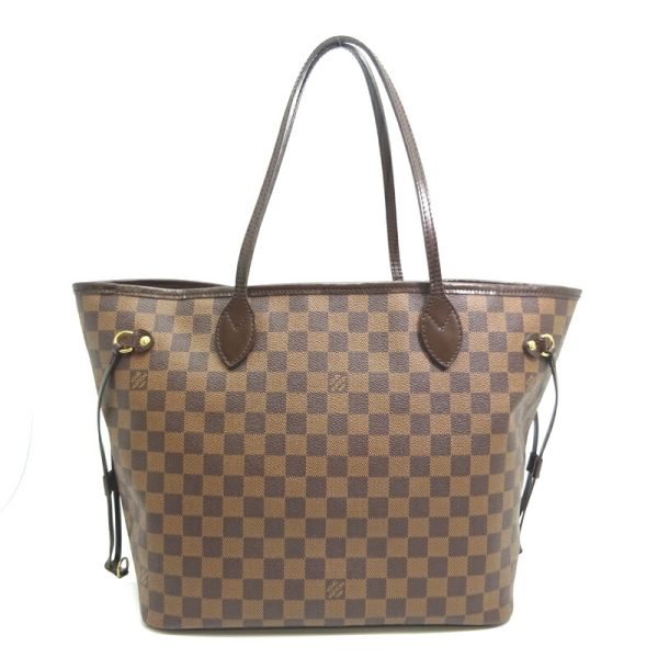 dh80504 2 Louis Vuitton Neverfull MM Damier Tote Bag Brown