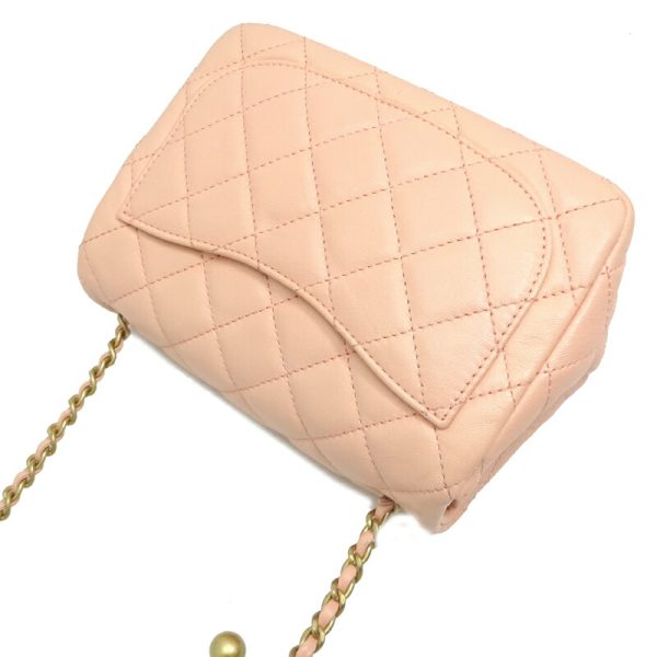 dh80511 4 Chanel Mini Matelasse Chain Lambskin Shoulder Bag Pink