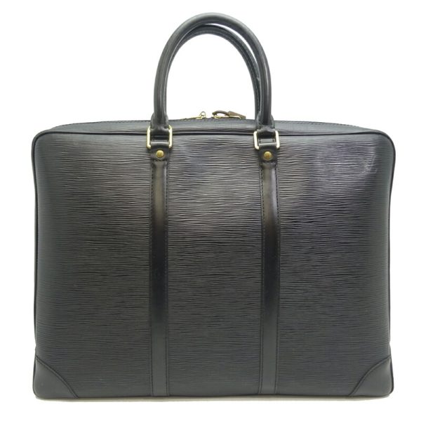 dh80695 2 Louis Vuitton Porte Document Voyage Epi Briefcase Black