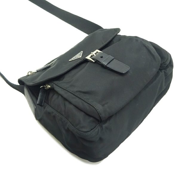 dh80697 3 Prada Nylon Shoulder Bag Black